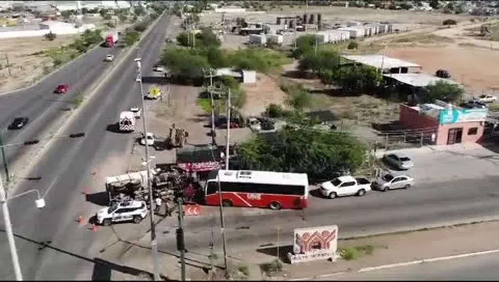 Impactante choque en Hermosillo, México