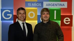 Víctor Valle, director general de Google Argentina, y Luis Sigal, líder de ingeniería en Google Arts & Culture