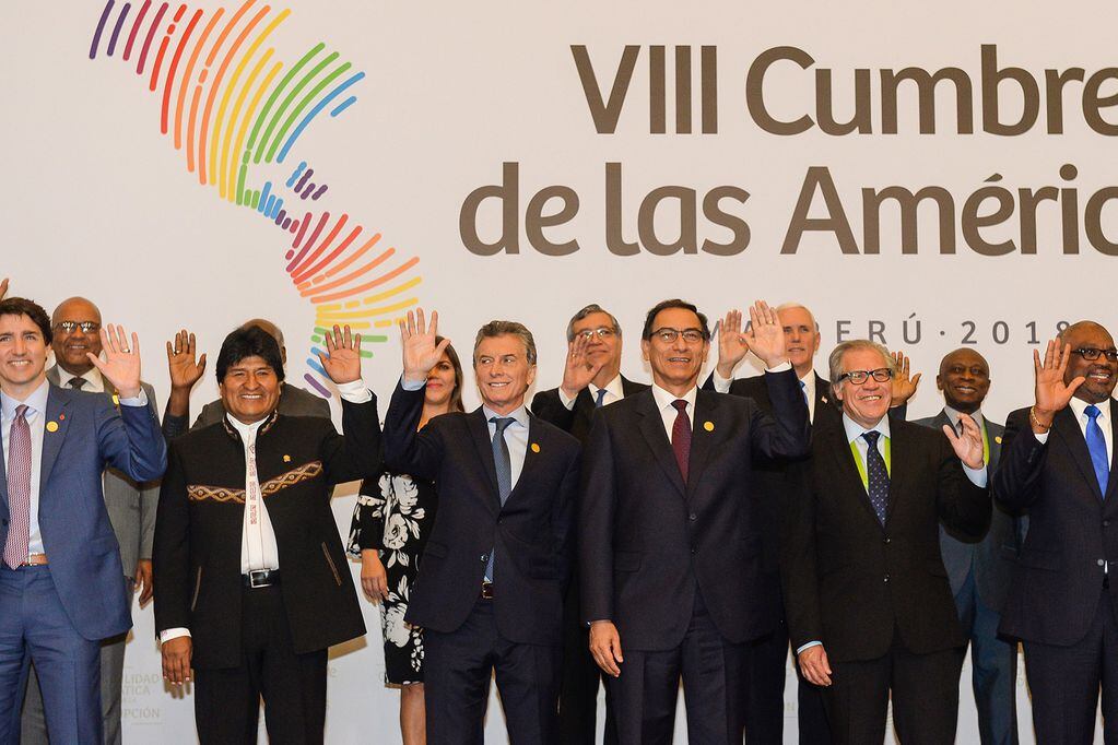 Última Cumbre de las Américas realizada en Lima, Perú en 2018 / Gentileza