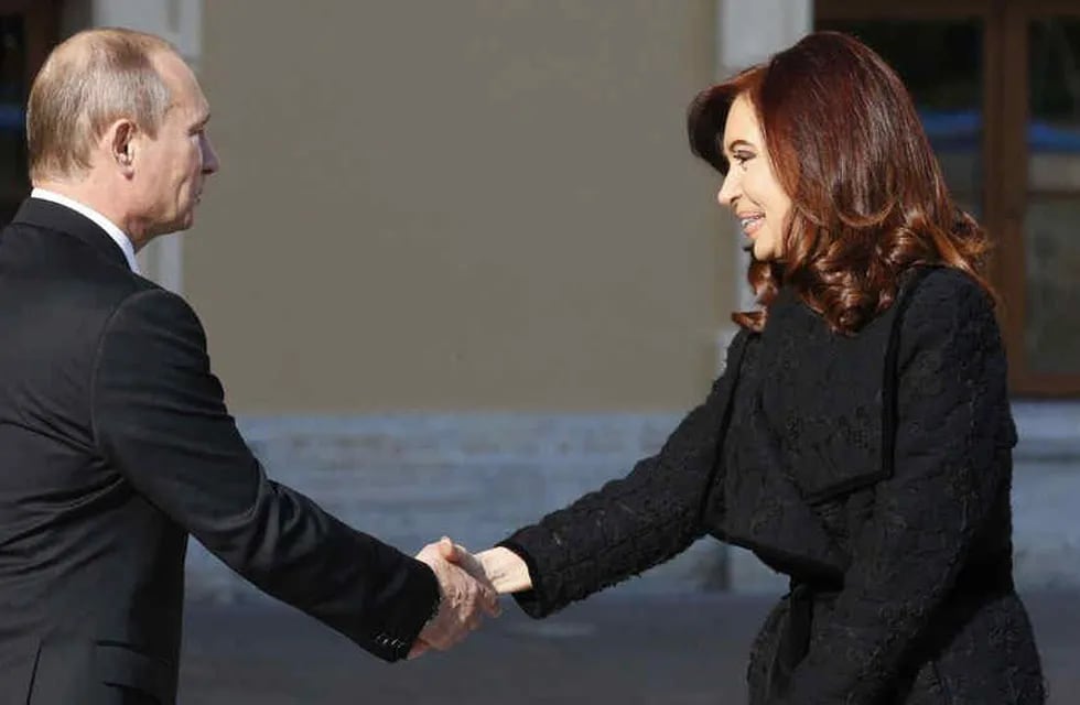 Vladimir Putin y Cristina Fernández de Kirchner.