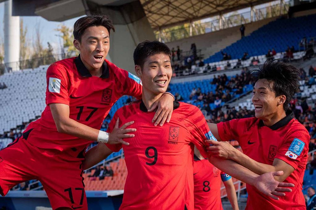 Corea del Sur busca dar otra sorpresa y clasificar a la gran final del Mundial Sub 20. / Ignacio Blanco - Los Andes 