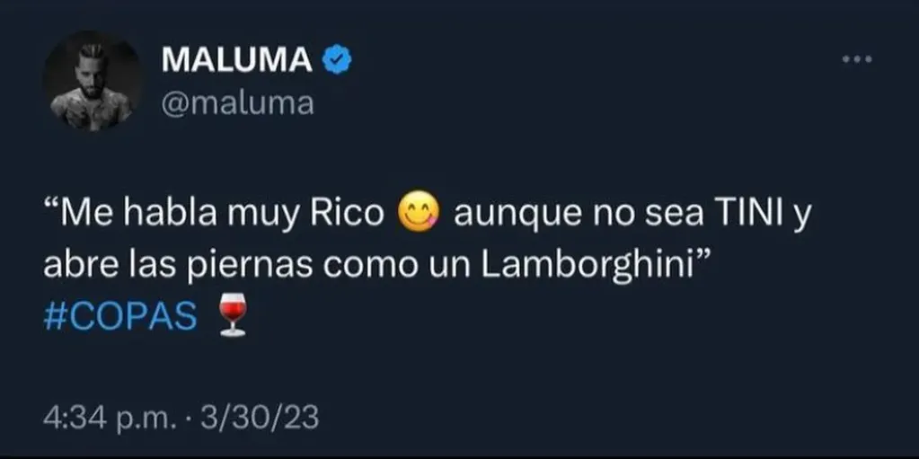 El tuit de Maluma que encendió la polémica