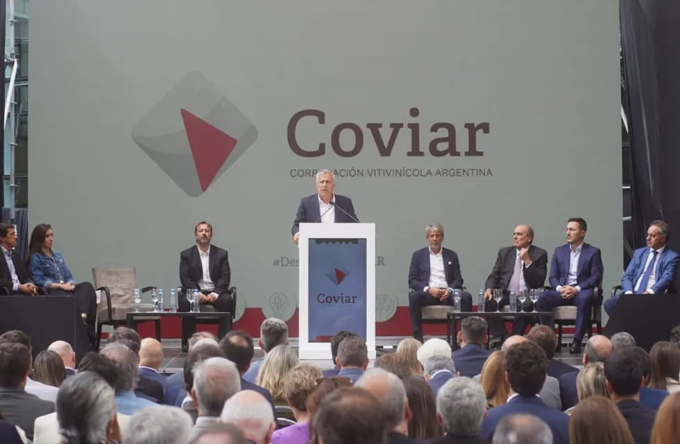 El gobernador Alfredo Cornejo en el desayuno de la Coviar 2024 - Nicolás Guevara / Los Andes