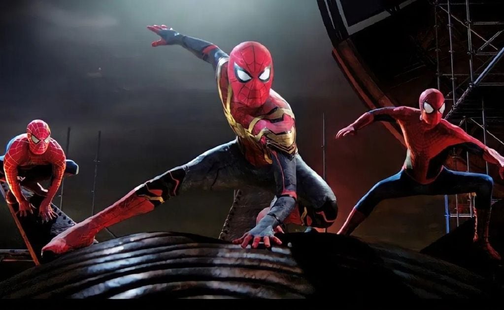 Los tres superhéroes en "Spider-Man: No Way Home"  (Sony)