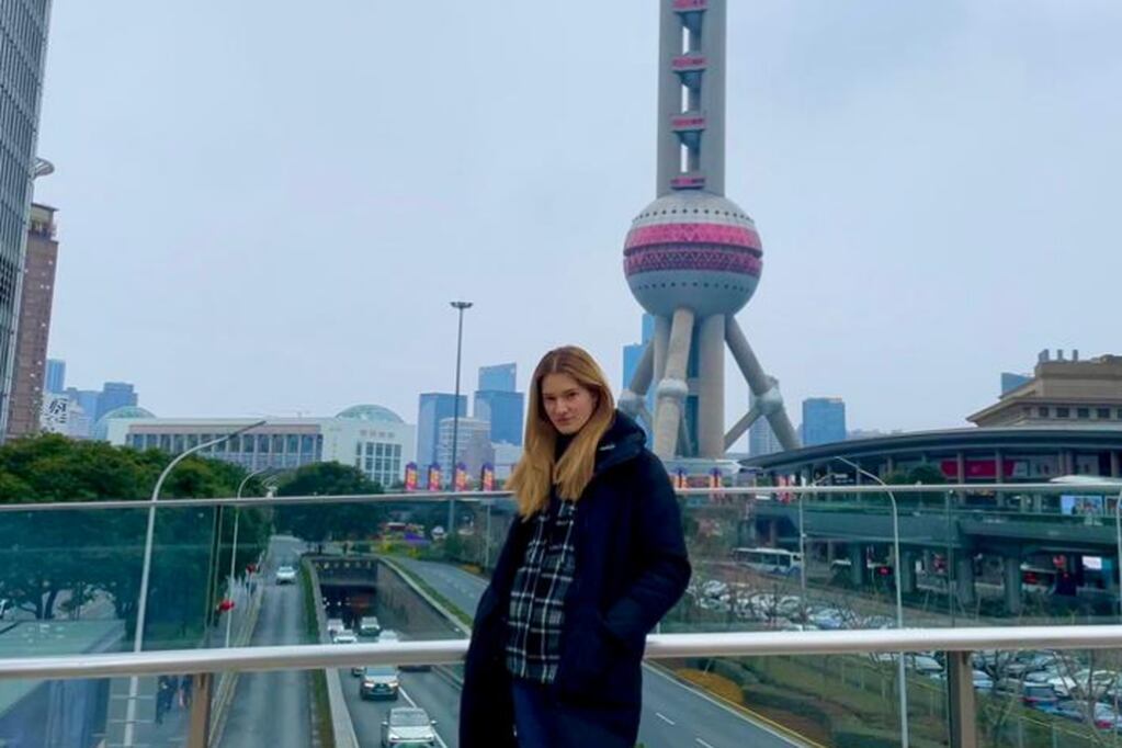 Micaela Tosi, la modelo mendocina que vive en Shanghai.