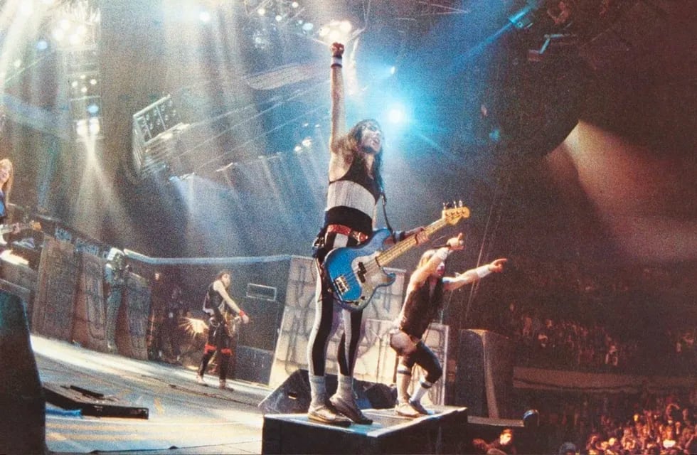 Iron Maiden en su gira Slavery World Tour