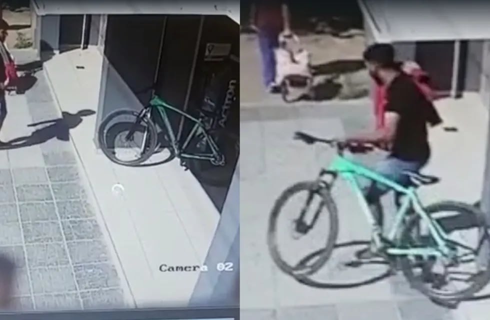Robó una bicicleta en Maipú y todo quedó grabado en una cámara de seguridad. / Foto: captura de video