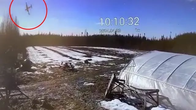 Un avión se estrelló en Alaska.