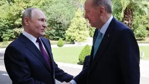 Vladimir Putin y Recep Erdogan