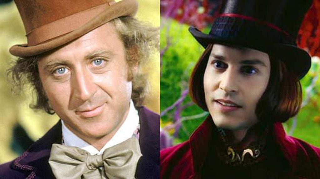 Gene Wilder y Johnny Depp protagonizaron a Willy Wonka en las dos versiones para el cine del cuento de Dahl.