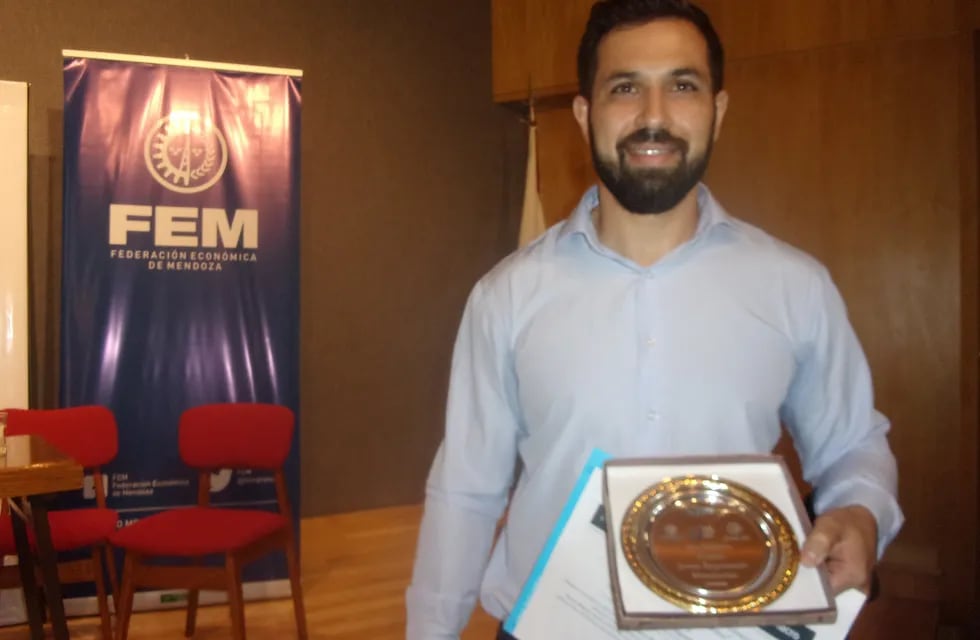 Mauricio Pío De Amoriza ganó el premio Joven Empresario Mendocino 2019