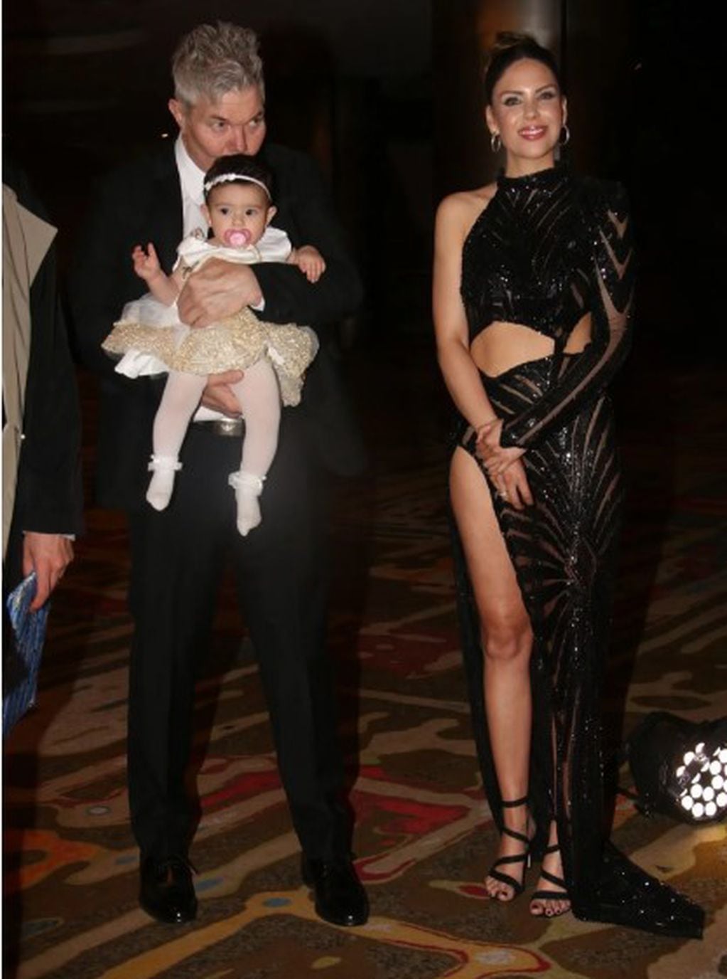 Barby Franco y Fernando Burlando junto a su hija, Sarah