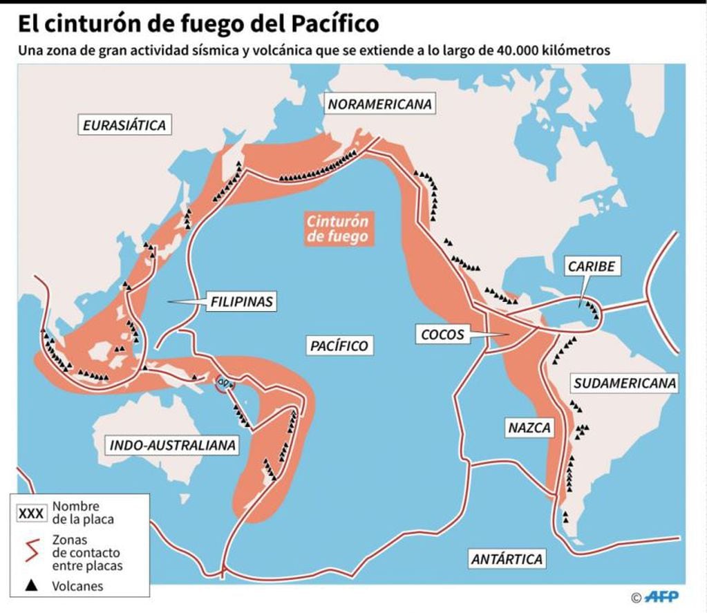 ¿Se activó el Cinturón de Fuego en el Pacífico? En una hora tembló 10 veces en Chile.
