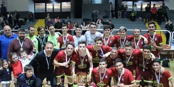 La selección C 20 de futsal venció a Metropolitana por penales y se coronó en San Rafael.