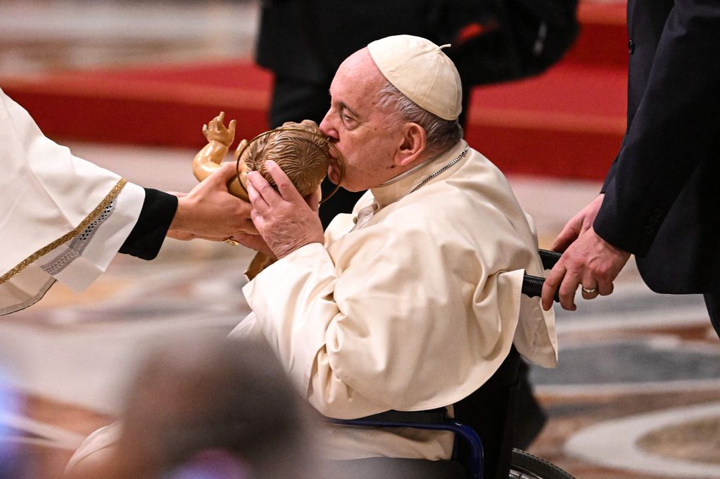 El papa Francisco en la Misa de Gallo.