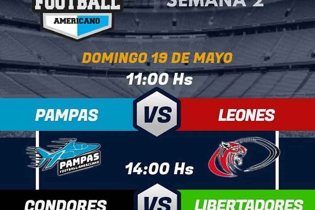 Se jugará el domingo en el Club Unión y enfrentará a Pampas vs. Leones y Cóndores con Libertadores.