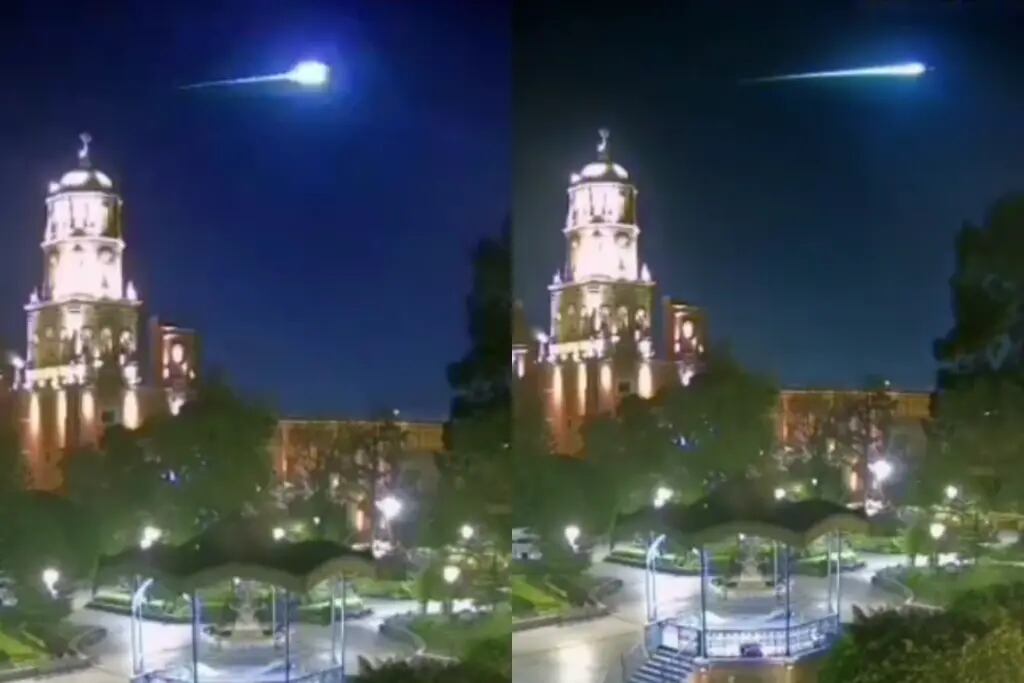 Un meteorito fue captado en México