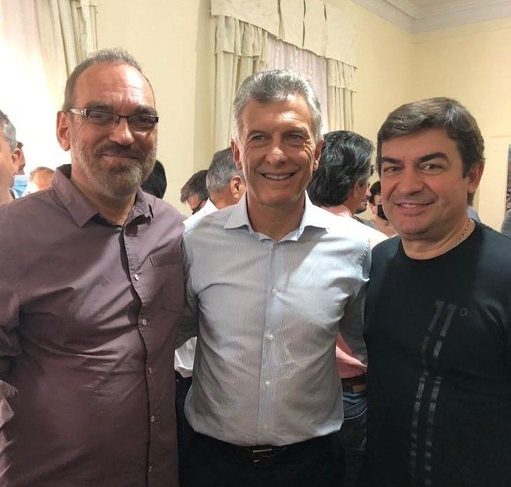 Mauricio Macri junto a Fernando Iglesias y Omar De Marchi