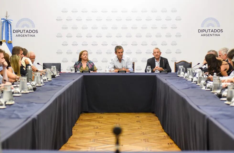 Reunión de Labor Parlamentaria encabezada por el presidente de la Cámara de Diputados, Martín Menem (Foto: HCDN)