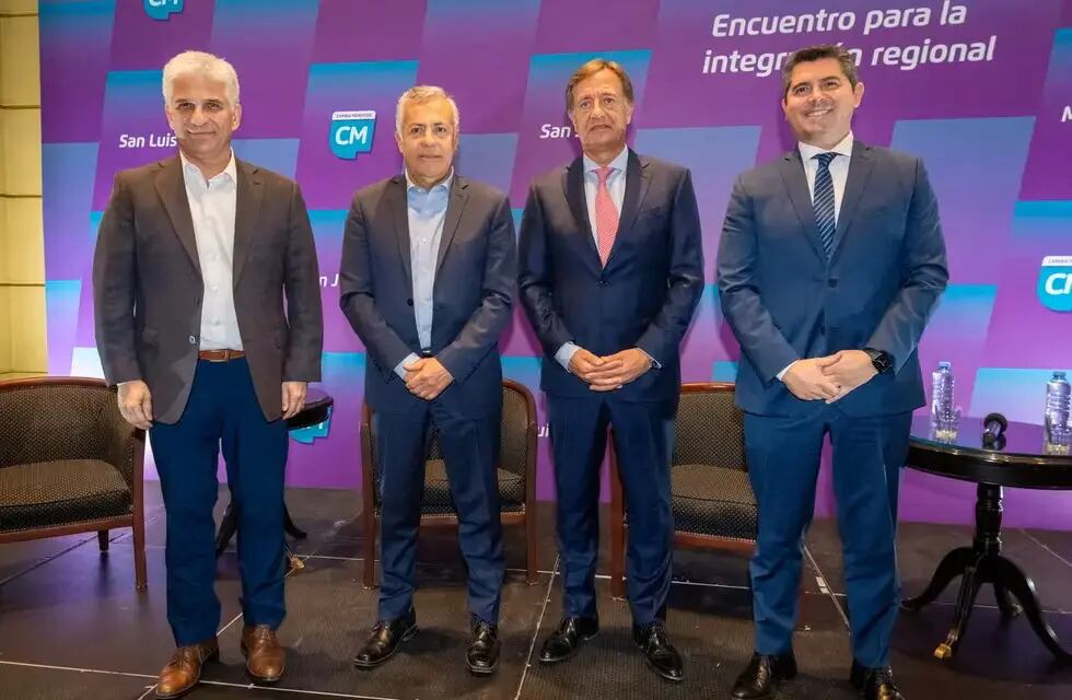 Marcelo Orrego y Alfredo Cornejo, en la reunión que el 18 de este mes mantuvieron en Mendoza los futuros gobernadores de las provincias cuyanas pensando en lo que se viene.