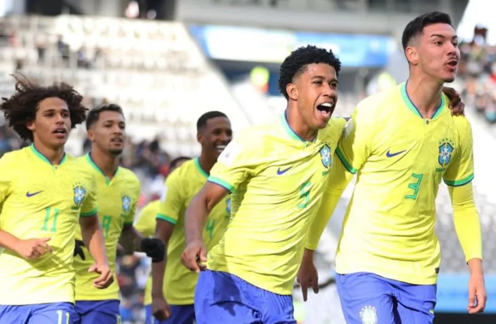 La Selección de Brasil Sub 20 le ganó a Nigeria por 2-0 y se clasificó primero en el grupo D. / Gentileza.