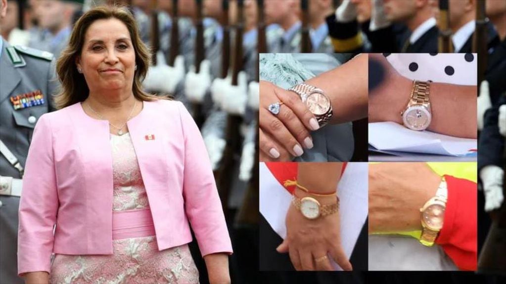 Dina Boluarte y el caso Rolex. Foto: HispanTV
