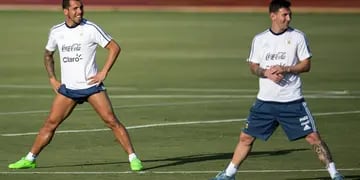 Carlitos Tevez y Leo Messi