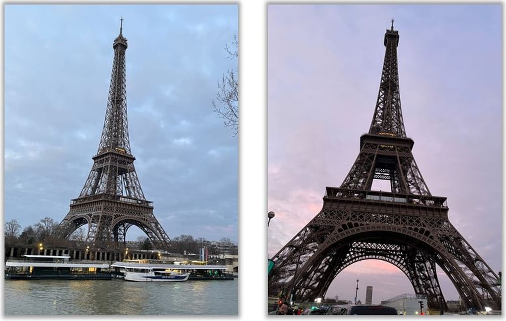 La Torre Eiffel se encuentra intacta. Gentileza.