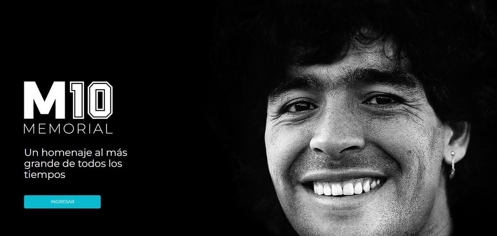 M10 Memorial: muestra virtual dedicada a Maradona (Captura)