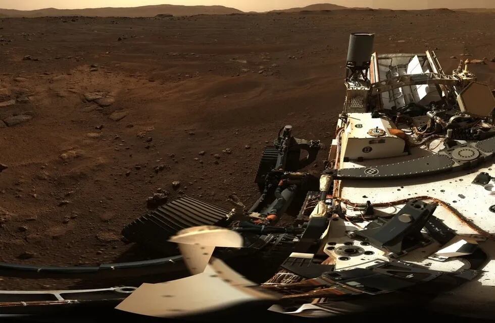 La panorámica que el róver perseverance capturó en Marte. - NASA