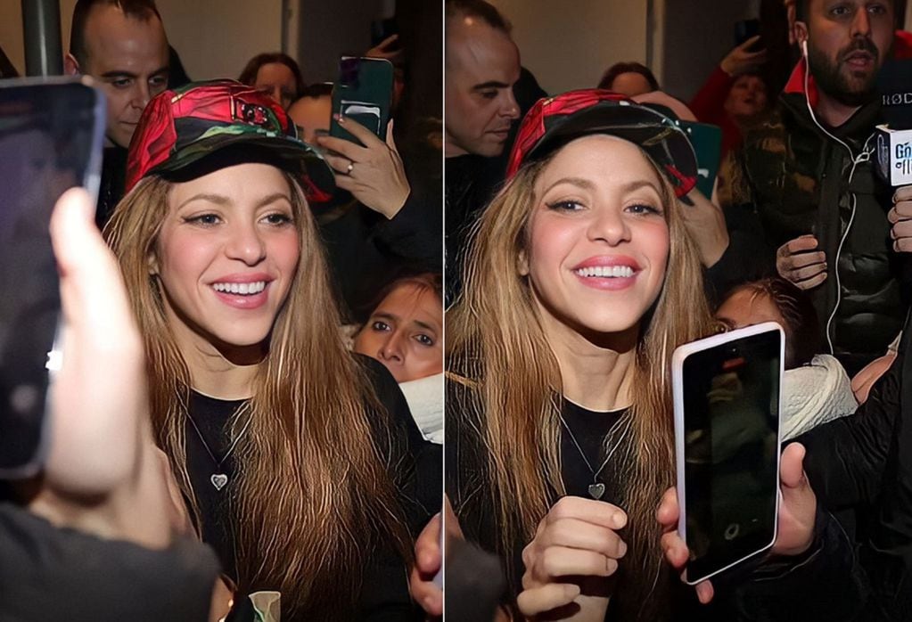 Shakira salió de su casa y saludó uno por uno a los fans que la esperaban en el día de su cumpleaños (Gentileza)