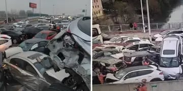 Accidente múltiple en China
