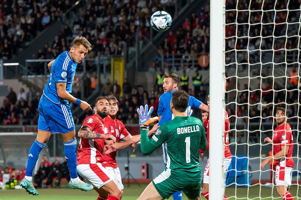Retegui hizo dos goles con la Selección de Italia en solo un par de partidos.  (AP)