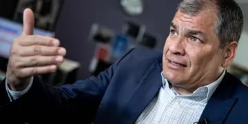 Aparecido. Rafael Correa estuvo con Fernández en México. Gentileza