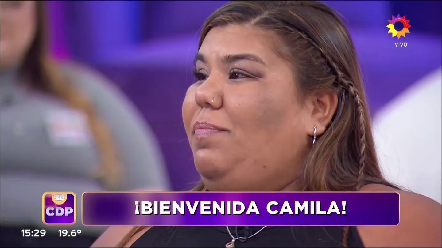 Camila, nueva participante de "Cuestión de peso". (Fuente: captura de pantalla)