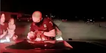 Policía salvó bebé