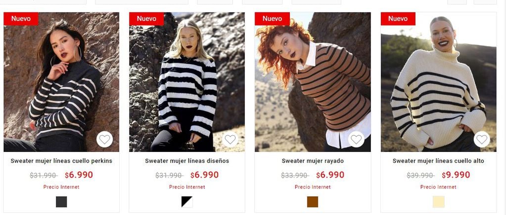 Sweaters a 6.990 en Chile: una reconocida tienda sorprendió con su oferta de otoño