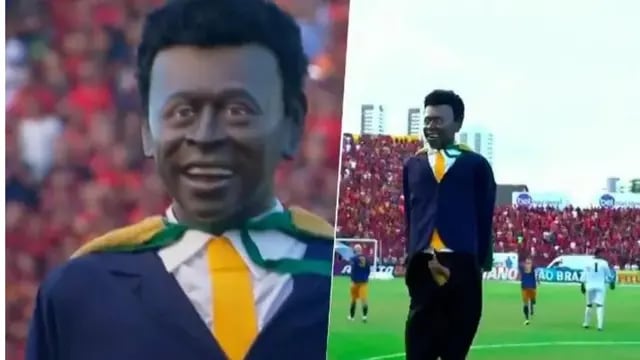 Muñeco en homenaje a Pelé se volvió viral