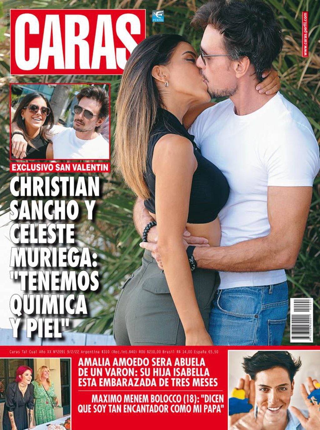 Celeste Muriega y Christian Sancho confirmaron su relación en revista Caras.