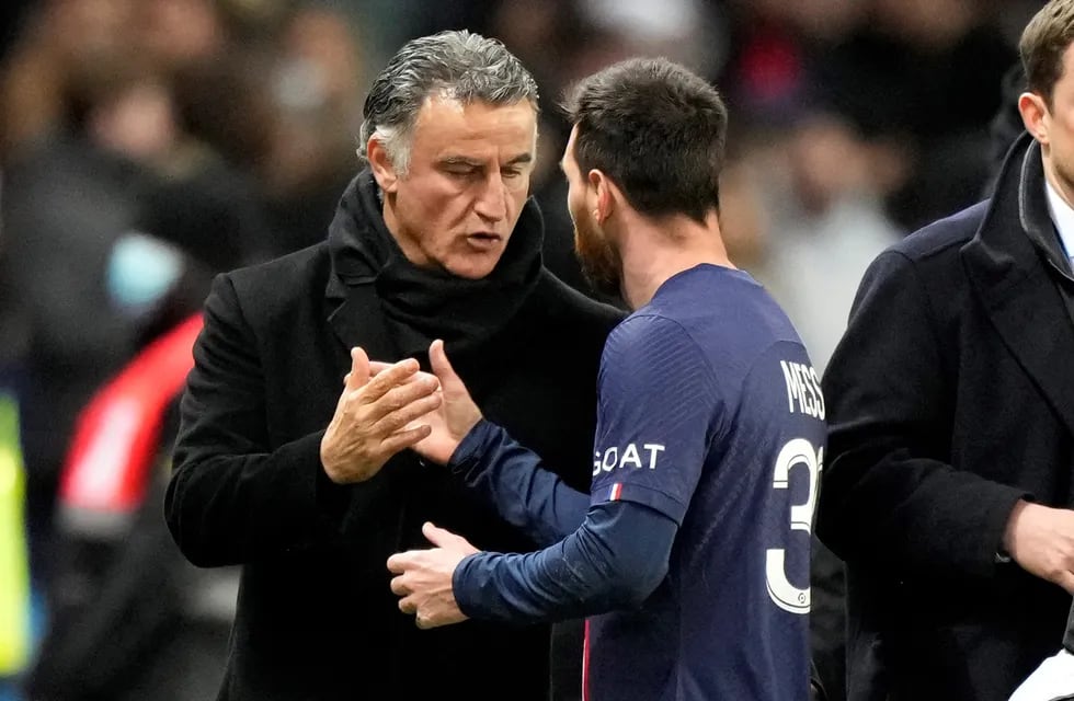 El entrenador del Paris Saint Germain, Christophe Galtier destacó a Lionel Messi como jugador y compañero. / Gentileza.