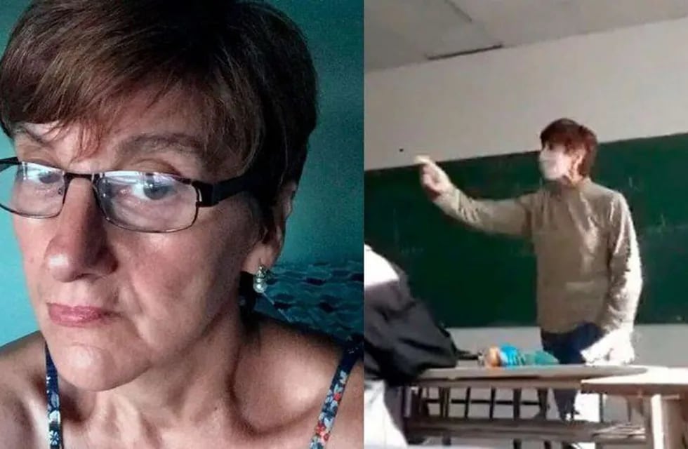 La profesora que defendió a los gritos las gestiones kirchneristas se defendió culpando a los alumnos.