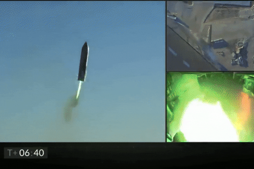 La nave Starship de la empresa SpaceX explotó al intentar aterrizar de forma vertical