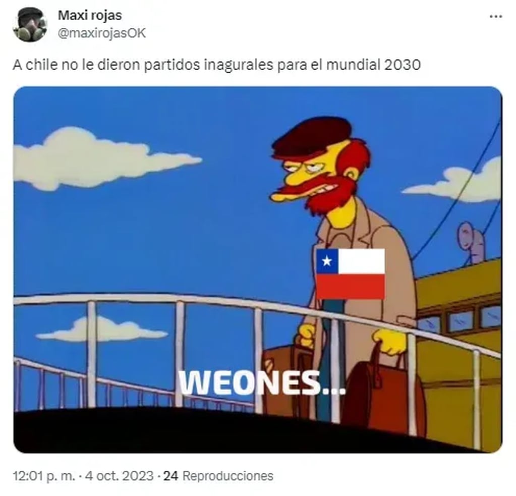 Los memes por el descarte de Chile como sede del Mundial 2030