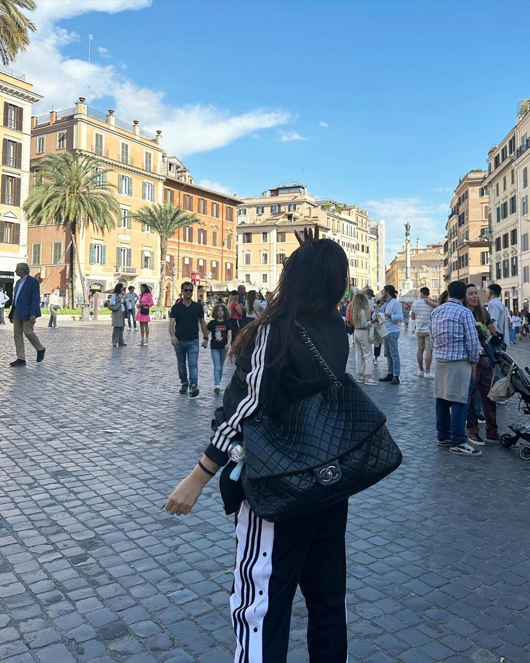 Recientemente, Wanda Nara paseó su estilo único por Roma.