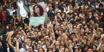 Acto de Cristina Kirchner en Plaza de Mayo.  (Federico López Claro)