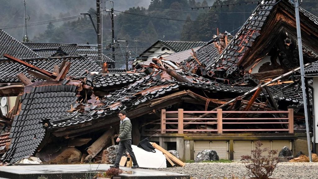 Imagenes del daño causado por el terremoto y posterior Tsunami en Japón (Telam)
