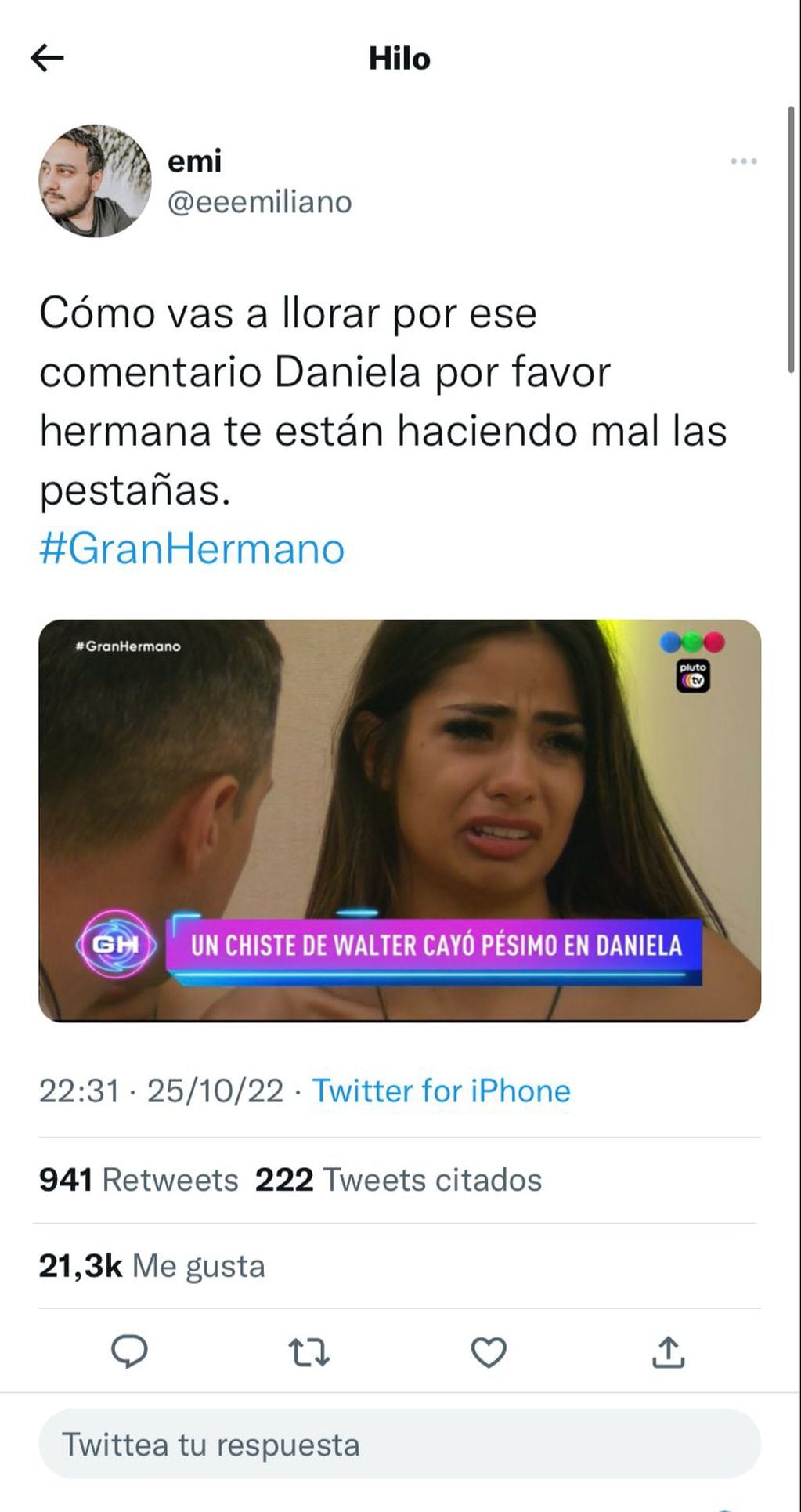 Daniela se lloró en Gran Hermano por una broma de Alfa y la hicieron meme en redes.