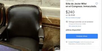 Insólito: una publicación de la silla “inmaculada” de Javier Milei en el Congreso generó furor en las redes sociales