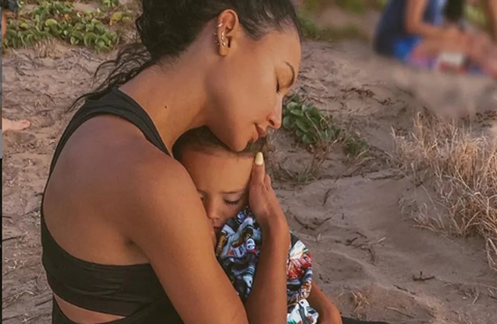 Naya Rivera y su hijo. Instagram.
