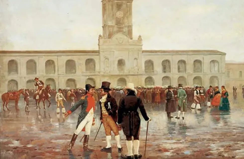 El cabildo de Buenos Aires en mayo de 1810 (Archivo)